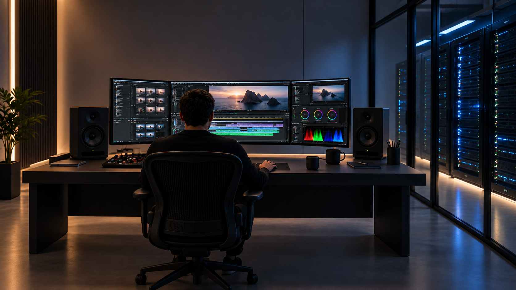 Infraestrutura profissional para produção, transmissão e operações de broadcast